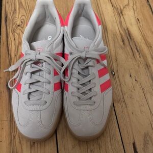 Adidas Sneakers with Neon Pink Accents